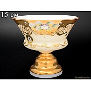 Конфетница 15 см Bohemia Лепка Белая E-V