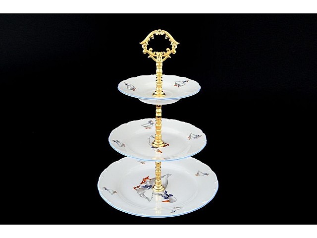 Этажерка (Горка) 3 яруса Офелия Гуси MZ