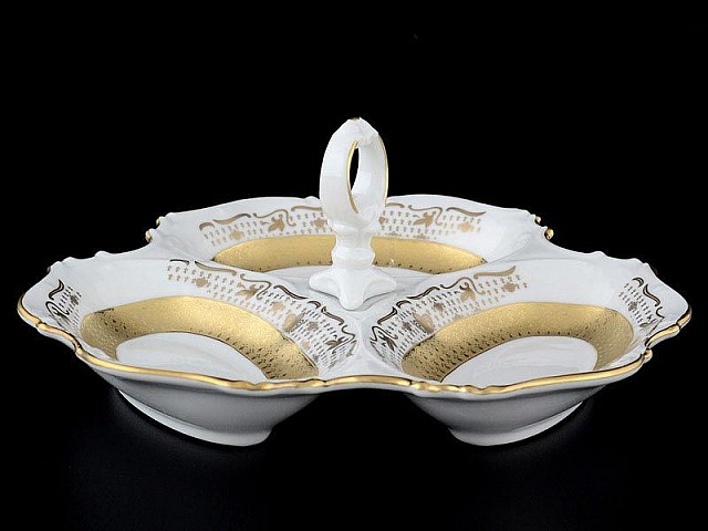 Менажница 24 см Мария Луиза Лилия Белая Carlsbad