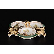 Менажница 18 см 3-я Охота зеленая Корона Queens Crown