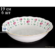 Набор салатников 19 см Офелия Плетистая роза Отводка золото MZ 6 шт