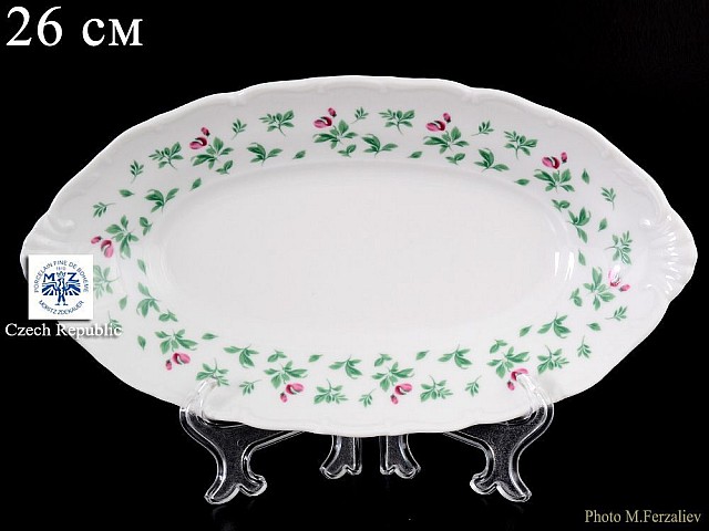 Блюдо овальное 26 см Офелия Плетистая роза MZ