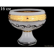 Конфетница 16 см Версаче R-G фон Bohemia Crystal