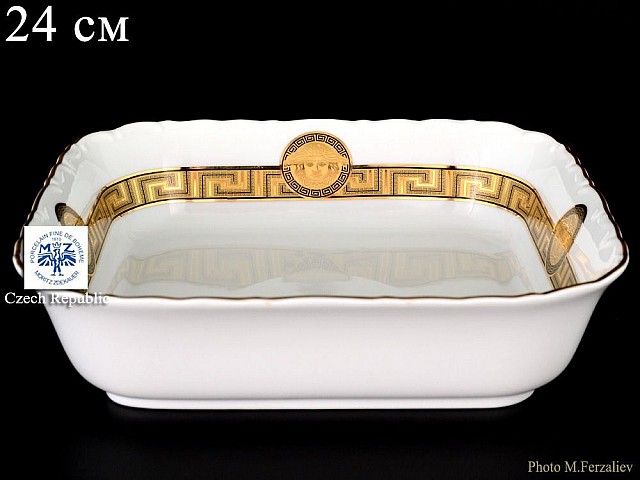 Салатник квадратный 24 см Магнолия Медуза Горгона MZ