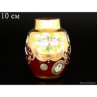 Конфетница 10 см Bohemia Лепка Красная E-V 006-6000/10 Г