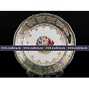 Набор тарелок 19 см Зеленая Мадонна Royal Czech Porcelain