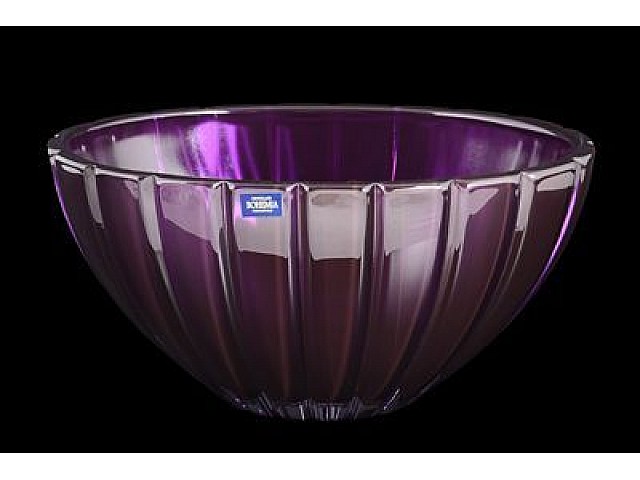 Фруктовница 30 см Oval Crystalite Bohemia фиолетовая