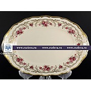 Блюдо овальное 32 см Анжелика Слоновая кость Амадеус MZ