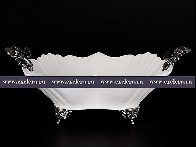 Фруктовница 33 см на ножке Азалия Royal Czech Porcelain