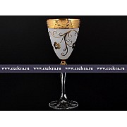 Набор бокалов для вина 250 мл Элизабет Версаче Кутка Стразы Bohemia Crystal 6 шт