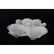 Менажница 28 см 3-я Платиновый узор Корона Queens Crown