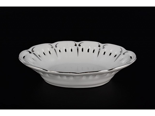 Конфетница Платиновый узор Корона Queens Crown 17 см