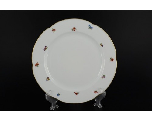 Набор тарелок 25 см Болеро Мелкие цветы Royal Czech Porcelain 6 шт