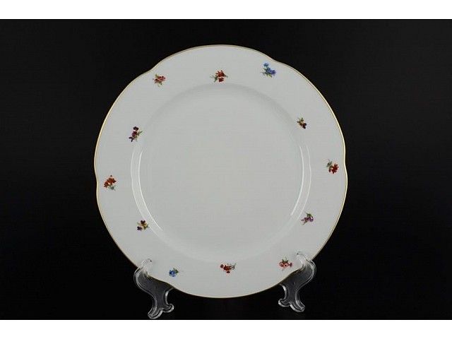 Набор тарелок 25 см Болеро Мелкие цветы Royal Czech Porcelain 6 шт