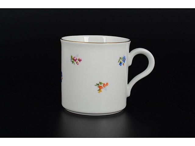 Кружка Офелия Мелкие цветы отводка золото MZ