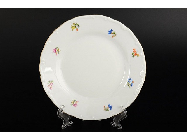 Набор тарелок 17 см Офелия Мелкие цветы отводка золото MZ 6 шт