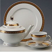 Набор кофейных пар 150 мл Thun Кристина Платиновая золотая лента