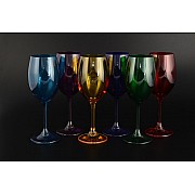 Набор бокалов для вина 250 Klara Crystalite Bohemia цветные 6 шт