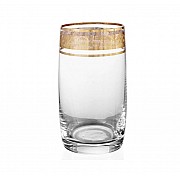Набор стаканов для воды Bohemia Клаудия Идеал Золото V-D 380мл 6 шт
