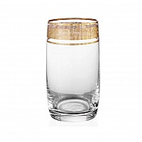 Набор стаканов для воды Bohemia Клаудия Идеал Золото V-D 380мл 6 шт