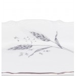 Блюдо овальное плоское 22 см Серебряные колосья Repast