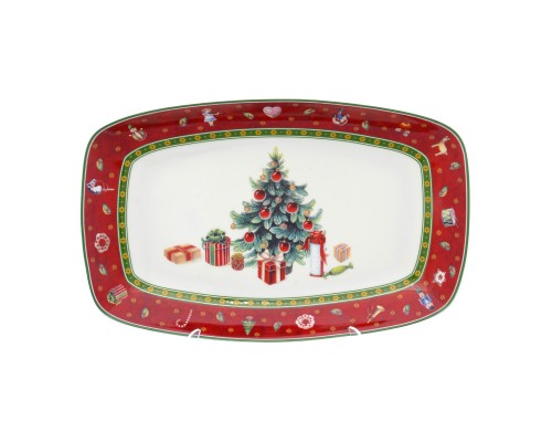 Блюдо овальное Repast Christmas world Bordo 30*19 см Блюдо овальное Repast Christmas world Bordo 30*19 см