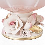 Фруктовница на ножке розовая White Cristal 27 см Фруктовница на ножке розовая White Cristal 27 см