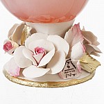 Конфетница White Cristal 14 см розовая