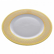 Набор тарелок 27 см Falkenporzellan Constanza St Peterburg Gold 6 шт