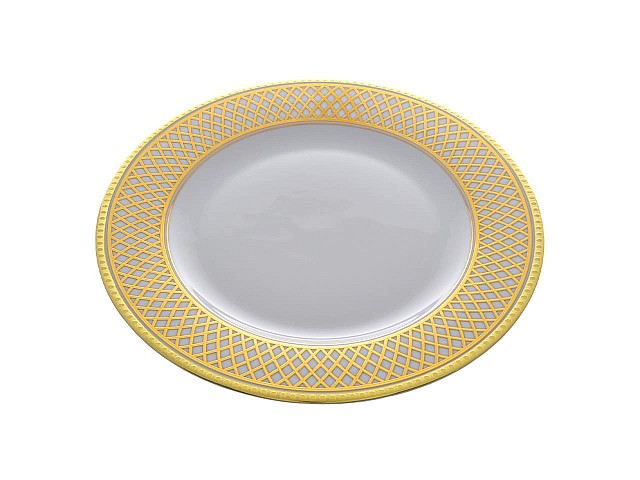 Набор тарелок 27 см Falkenporzellan Constanza St Peterburg Gold 6 шт