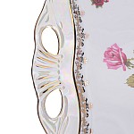 Блюдо Queen's Crown Роза перламутр 30x25 см