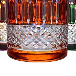 Набор стаканов для виски Кристина Bogemia Цветной хрусталь 320 мл 6 шт