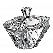 Конфетница с крышкой Crystalite Giftware Enigma 15см