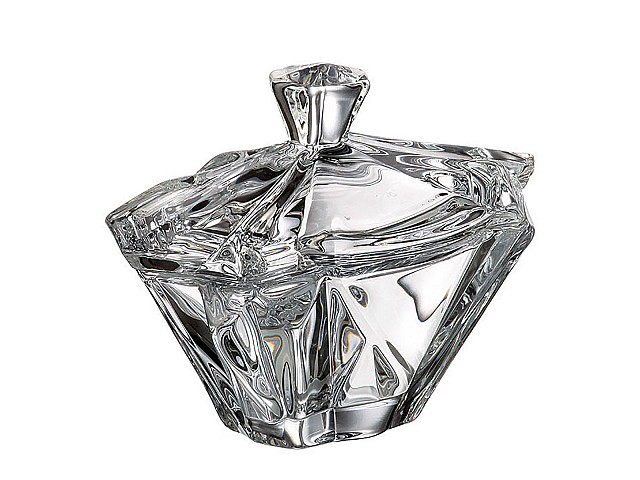 Конфетница с крышкой Crystalite Giftware Enigma 15см Конфетница с крышкой Crystalite Giftware Enigma 15см