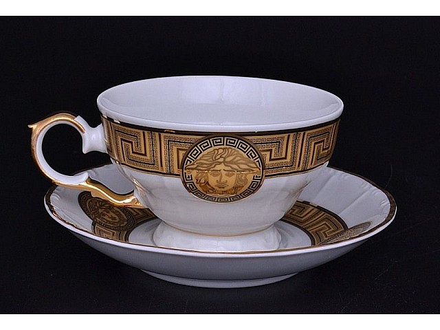 Набор чайных пар 230 мл Магнолия Медуза Горгона MZ (6 пар)