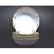 Набор салатников 13 см Анжелика Золотая роза Мелкие цветы MZ 6 шт