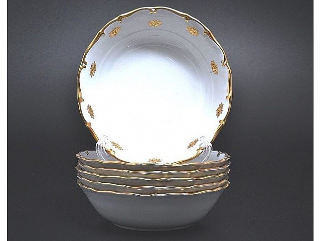 Набор салатников 13 см Анжелика Золотая роза Мелкие цветы MZ 6 шт