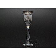 Набор рюмок для водки 60 мл Версачи Анжела платина R-G фон Bohemia