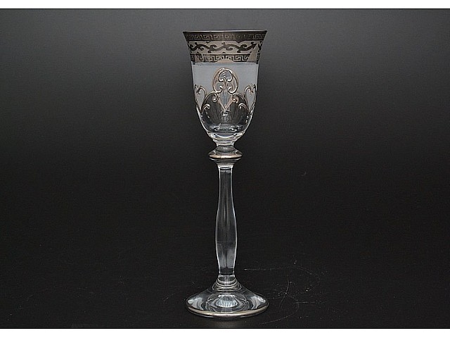 Набор рюмок для водки 60 мл Версачи Анжела платина R-G фон Bohemia