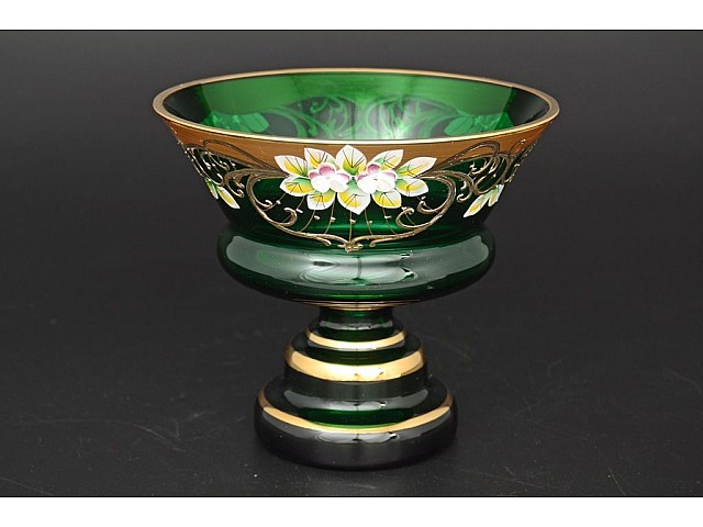 Конфетница Лепка Зеленая B-P Bohemia Crystal 17 см Конфетница Лепка Зеленая B-P Bohemia Crystal 17 см