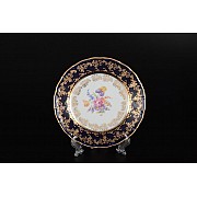 Набор тарелок 17 см Офелия Полевой цветок Кобальт MZ 6 шт