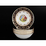 Набор салатников 19 см Офелия Мадонна Кобальт MZ 6 шт