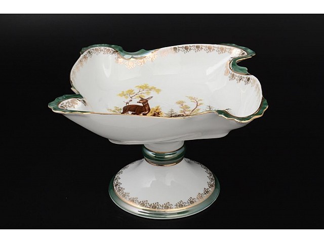 Салатник Охота зеленая Корона Queens Crown 27 см