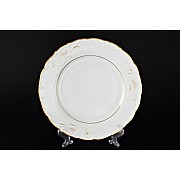 Набор тарелок 25 см Лиана Золотой узор MZ 6 шт