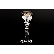 Набор рюмок для водки 60 мл Грация Костка Кутка платина R-G фон Bohemia 6 шт