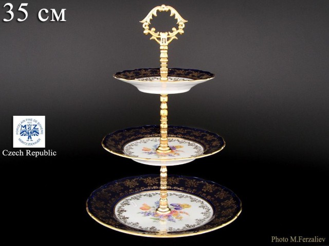 Этажерка (Горка) 3 яруса Офелия Полевой цветок Кобальт MZ