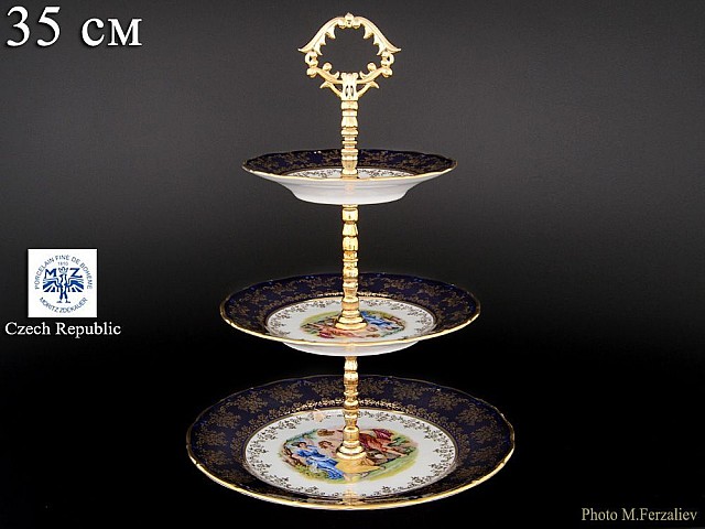 Этажерка (Горка) 3 яруса Офелия Мадонна Кобальт MZ