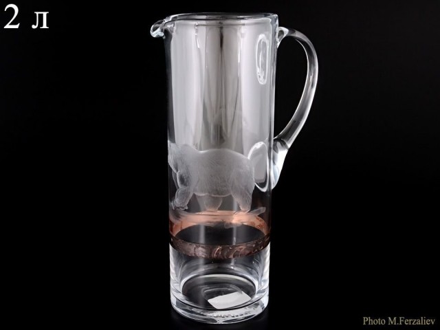 Графин 2 л Polma Медведь Bohemia Crystal