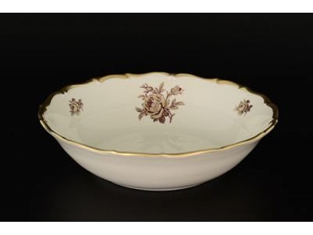 Набор салатников 19 см Анжелика Слоновая кость Роза MZ 6 шт