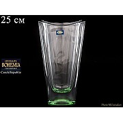 Ваза для цветов Okinawa Crystalite Bohemia зеленая 25 см